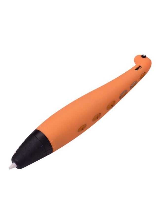 NIBEMINENT Dinosaur Shaped 3D Printing Pen With Accessories Orange/Black - Image 2
