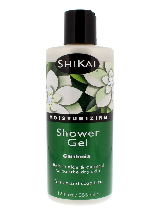 ShiKai Daily Moisturizing Shower Gel (Gardenia, 12 oz) | Gentle Formula | With Aloe Vera & Oatmeal for Soft, Healthy Skin | Dry Skin Relief - Image 1