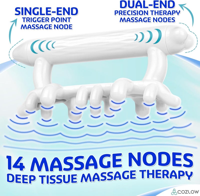 COZLOW Fascia Massage Tool for Trigger Point Pain Relief  Myofascial Release Massager for Reduced Cellulite Appearance  Tight Muscle Knots  Deep Tissue Massage Nodes for Neck Shoulder  Legs - Image 4
