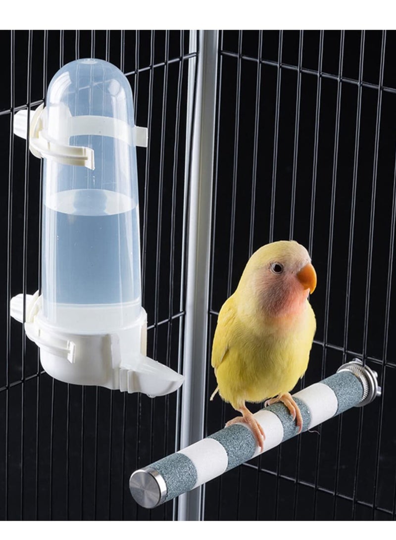 (2Pcs) Pet Bird Water Feeder 8.45 Fl Oz Parrot Water Dispenser Bird Cage Suspended Automatic Water Dispenser /Bird Feeders for Parakeet Budgie Cockatiel Lovebirds Canary Finch - Image 2