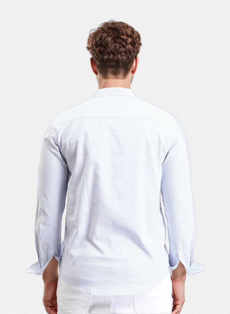 RAVIN Men Pencil Stripes Long Sleeves Shirt - Image 2