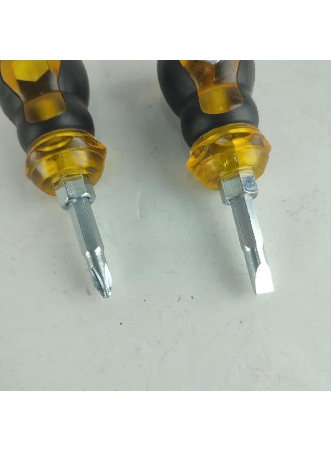 Mini Dual-Purpose Hand Screwdriver (Crucible and Flat) with Interchangeable, 2 Pieces - Image 4
