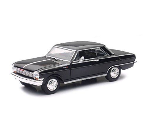 NewRay New Ray 1964 Chevrolet Nova SS Black Muscle Car Collection 125 Diecast Model Car - Image 1