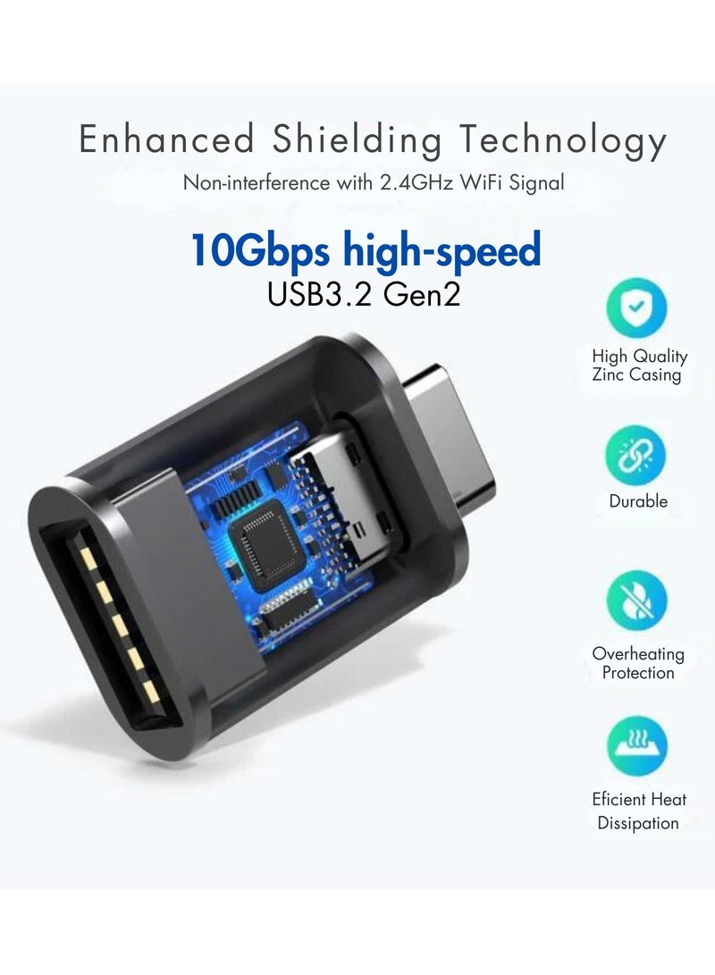 محول USB C (2 حزمة) ， محول USB C إلى USB حزمة من 2 محول USB C ذكر إلى USB 3.0 أنثى - Image 5