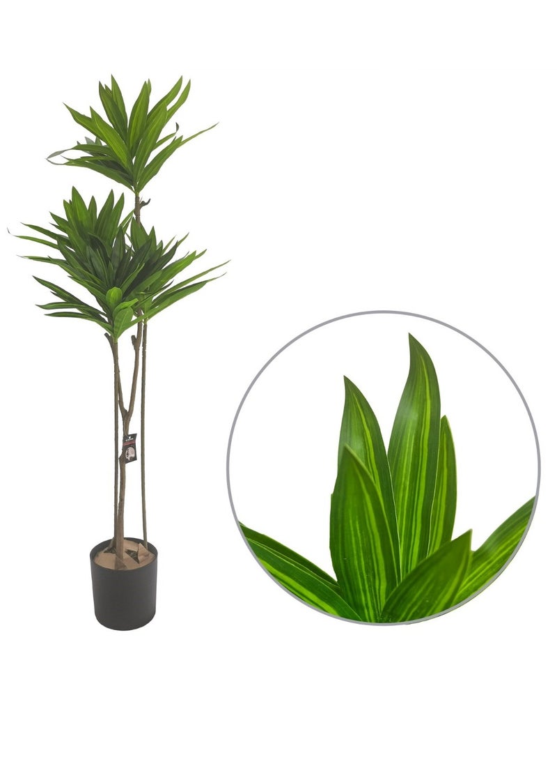 Generic Decorative artificial tree with green leaves and 4 branches - 100 cm high  - Image 4