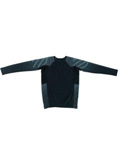 Sanabul  Kids Long Sleeve Rash Guard – Comfortable, Durable, SPF 50 Protection | Ideal for BJJ, MMA & More | Boys & Girls Fit (Black, Small)  - Image 2