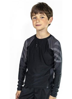 Sanabul  Kids Long Sleeve Rash Guard – Comfortable, Durable, SPF 50 Protection | Ideal for BJJ, MMA & More | Boys & Girls Fit (Black, Small)  - Image 4