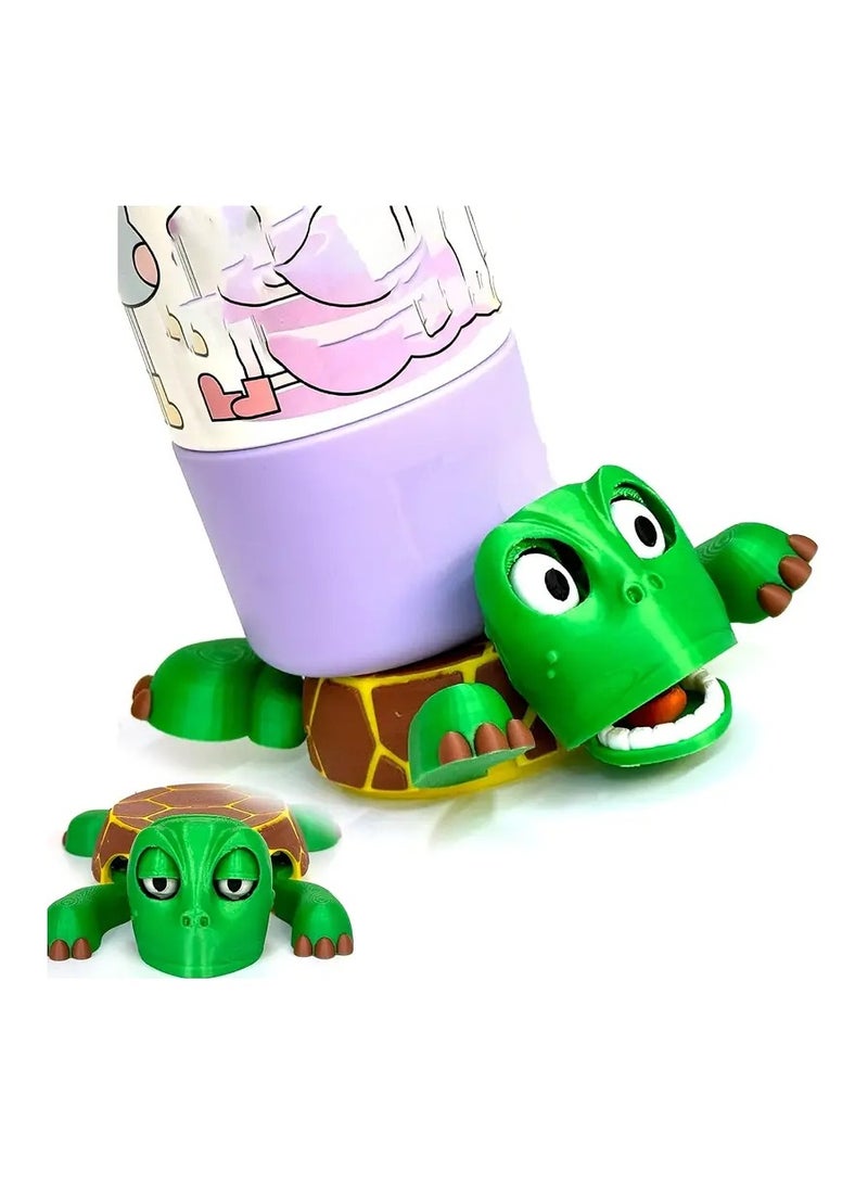 Exotic 3D Printed Funny Turtle Coaster Set for Hot & Cold Drinks – Heat-Resistant, Non-Slip Base, Cute Desk & Kitchen Decor, Great Gift for Home & Office - Image 3