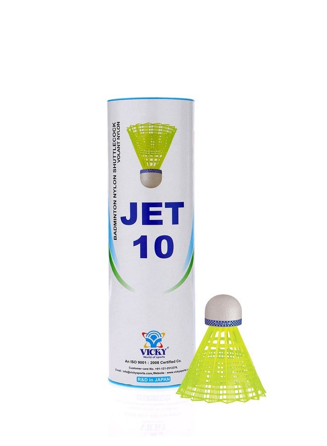 Vicky Jet 10 Nylon Shuttlecock (Yellow) - Image 1