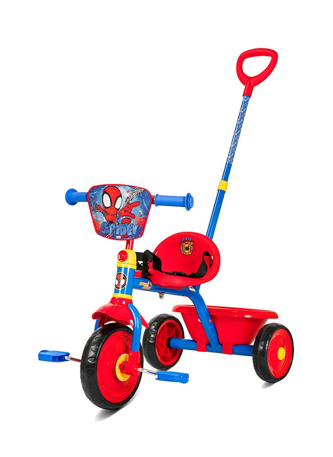 Spartan Marvel Spiderman Tricycle with Pushbar  - Image 1