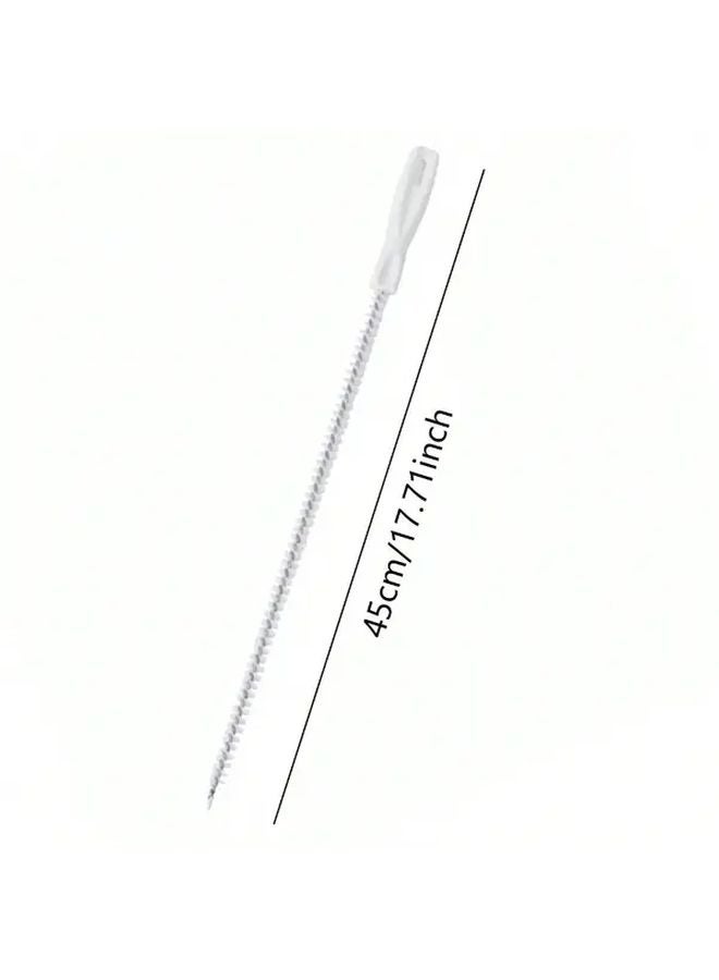 3pcs Heavy Duty Metal Drain Cleaning Tool Set Flexible Remover Brush - Image 5