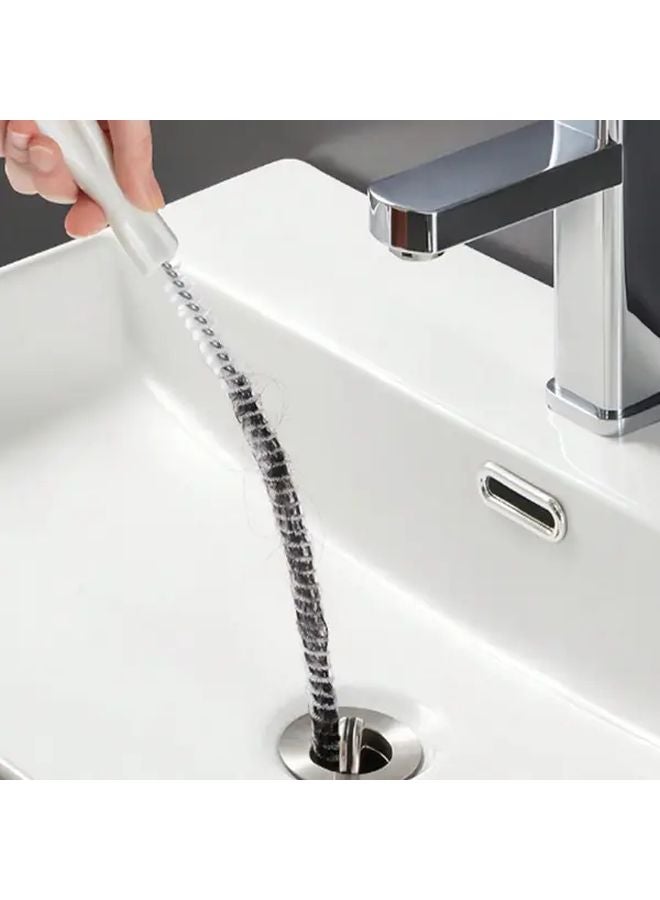 3pcs Heavy Duty Metal Drain Cleaning Tool Set Flexible Remover Brush - Image 3