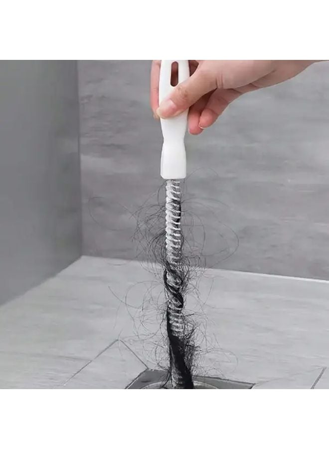 3pcs Heavy Duty Metal Drain Cleaning Tool Set Flexible Remover Brush - Image 2