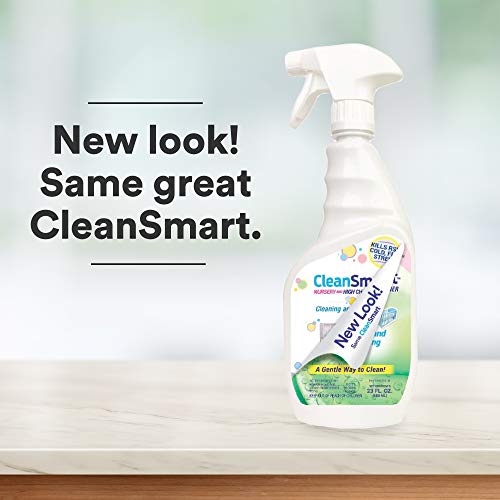 CleanSmart Nursery & High Chair Cleaner, 23 Ounce Bottle (Pack of 2), Hypochlorous Naturally Kills 99.9% of Viruses like RSV & Flu with Zero Residue - Image 2