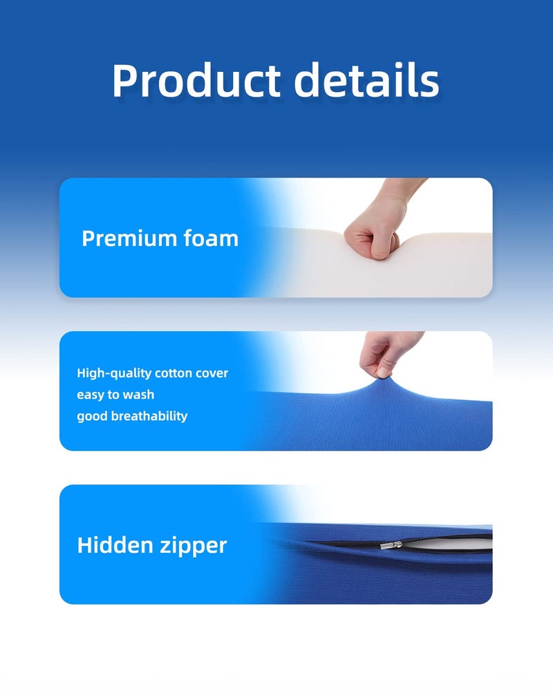 Fanwer Positioning Wedge Pillow for Side Sleeping (3 in 1), 40 Degree Triangle Bed Wedges & Body Positioners for Back Pain, Preventing Bedsores, After Surgery, Knees Elevated, Pregnancy - Image 5