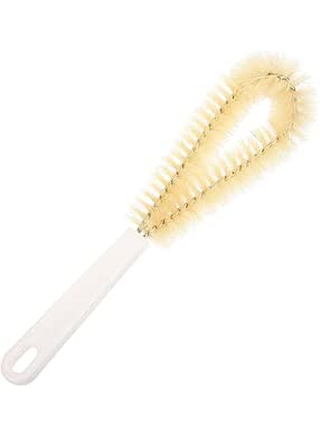 90 Degree Bent Long Handle Bottle and Cup Cleaner Brush Beige - Image 1