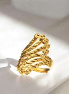 GOLDMAX 21k Gold Plated Ring For Women One Size  - Image 2