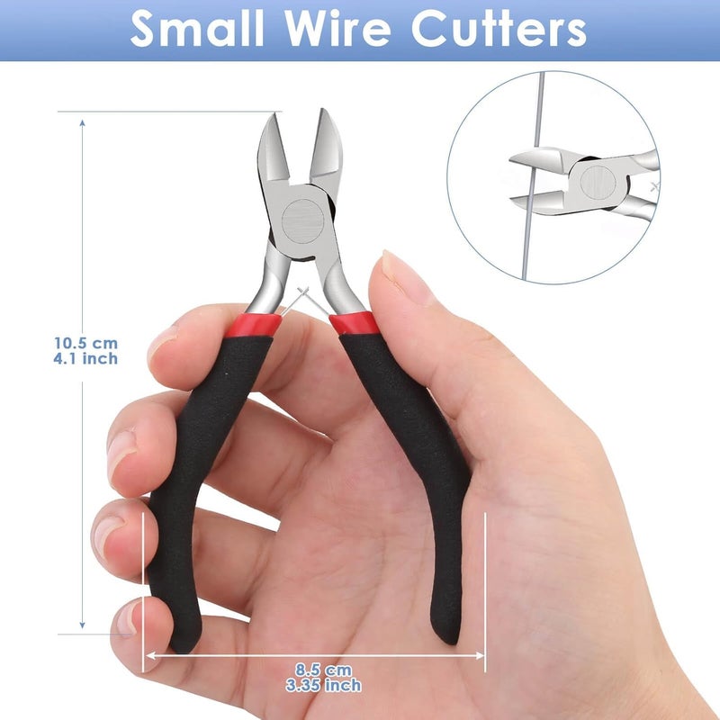 Wire Jewelry Making Tools Bead Pliers for Wire Wrapping, Jump Rings Making, Jewelry Making Supplies, DIY Craft (Side Cutter Pliers, 1) - Image 3