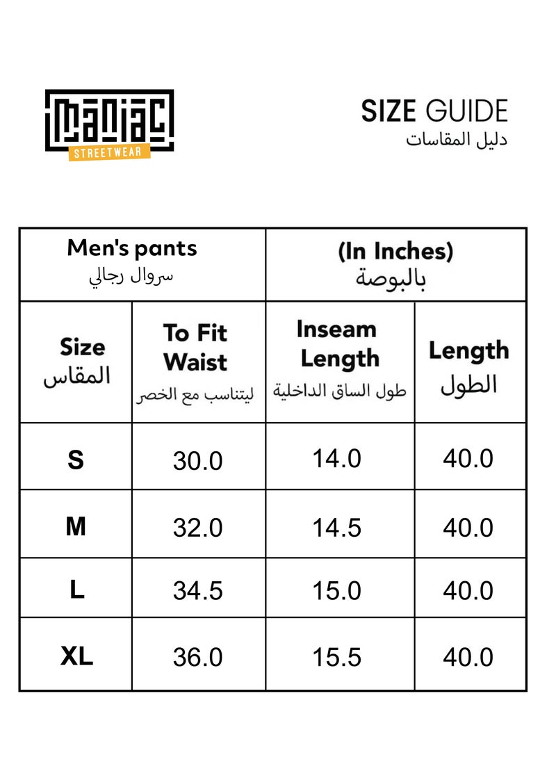 Maniac - سروال شحن من النايلون والبوليستر الأسود القاتم للرجال - Image 1
