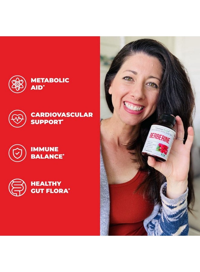 Vimerson Health Berberine Supplement Berberine 1200Mg Per Serving Supports Immune System Cardiovascular  Gastrointestinal Function Metabolic Aid Glucose Metabolism 60 Capsules - Image 3