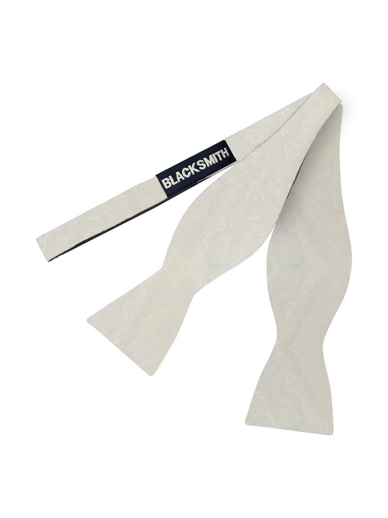 Blacksmith Black Self Tie Bowtie for Men - Image 3