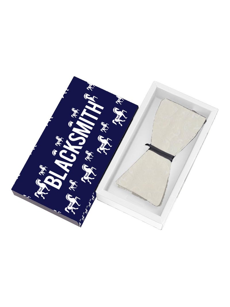 Blacksmith Black Self Tie Bowtie for Men - Image 2