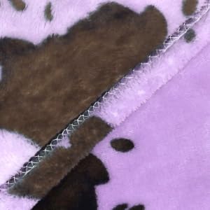 GEULAY Dark Purple Blanket Throw Lightweight Fuzzy Cozy Soft Lavender Lilac Purple Fleece Blanket Decor Stuff for Teen Girls Women 50"" x 60"" - Image 5
