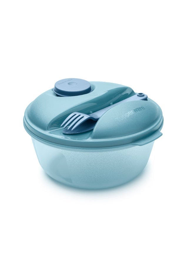 توبروير طقم سلطة تابر وير للاستخدام أثناء التنقل، سعة 1.4 لتر، لون أزرق مائي. - Image 1