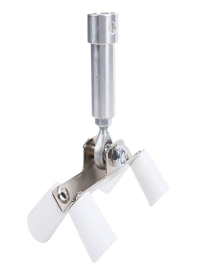 Zunate Drywall Outside Corner Bead Roller, 1/2 Inch Threaded Stainless Steel External Corner Applicator for Mud Squeezing, PTFE Roller Head Fits Extension Poles - Image 5