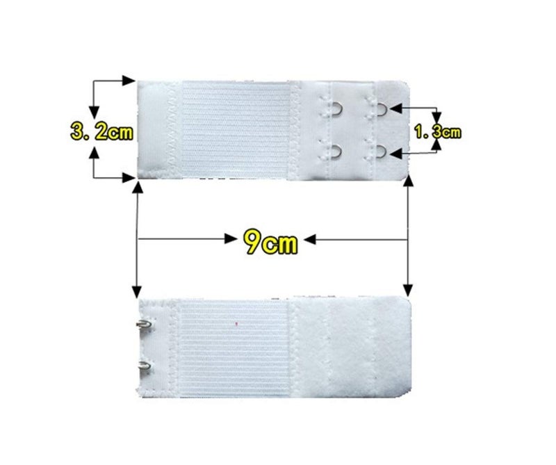 Fabme Women's Plain/Solid Bra Extender (Pack of 3) (Po3-ACC013_Skin_Free Size) - Image 2