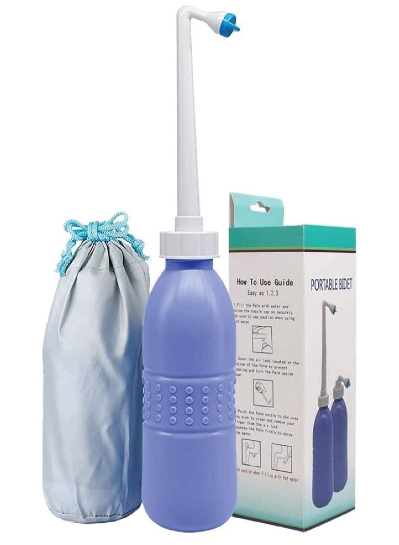 Bidet Breeze 650 مل زجاجة شطاف محمولة كبيرة يدوي للسفر مرحاض شطاف بخاخ ماء مقعد - Image 2