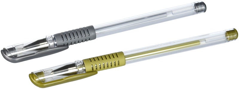 Multicraft Imports Scrapbook Gel Pens 4/Pkg, Gold & Silver - Image 5