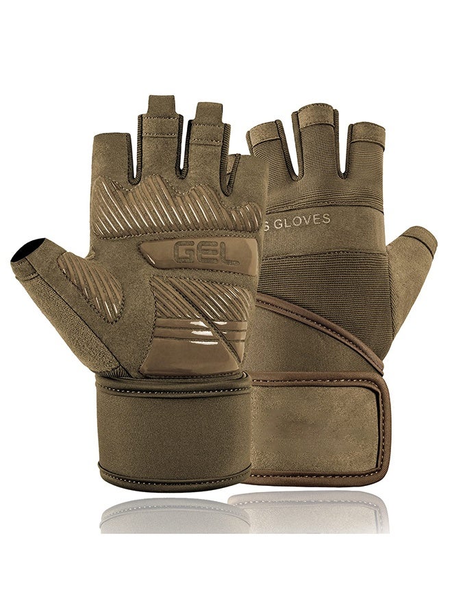 Arabest Workout Gloves for Men & Women Weight Lifting Gloves with Wrist Wraps Support for Gym Training, Fitness, Hanging, Pull ups. Ultra Ventilated, Full Palm Protection - Image 1
