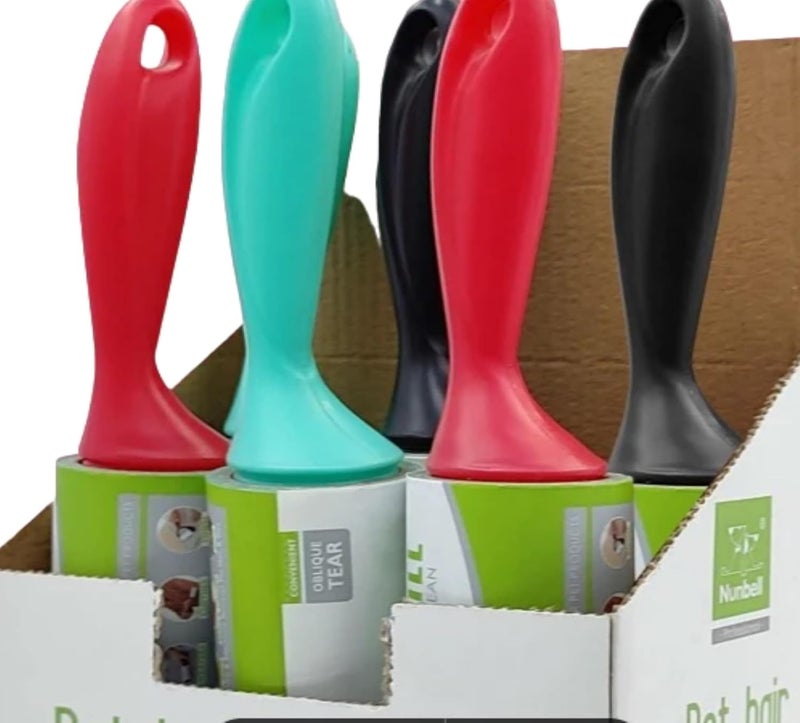 DHANAK Extra Sticky Lint Roller Effortless Pet Fur Removal for FurnitureCarpetCarSeatsetc Reusable Lint Roller Ideal for Cat and Dog Owners Value Pack of 1 Roller 3 Refills 60 SheetsRefill - Image 5