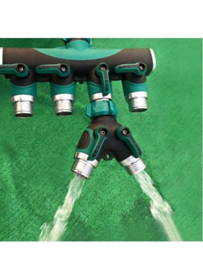 Loquat 2 Way Y Hose Connector Black/Green/Silver 10x10x6cm - Image 5