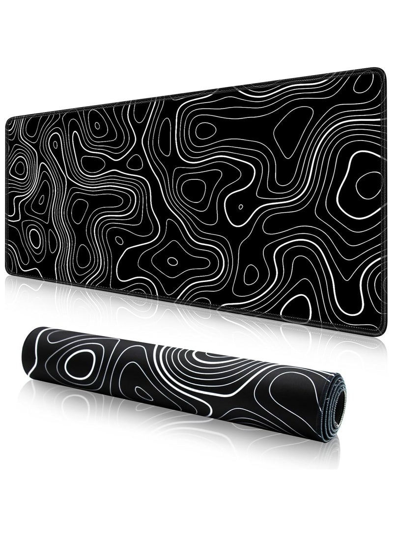 Sumkyle Large Mouse Pad 900x400mm Extended Gaming Mouse Pad Non-Slip Rubber Base Mouse pad Office Desk Mat Desk Pad Keyboard Mouse Pads Forest Pattern - Image 1