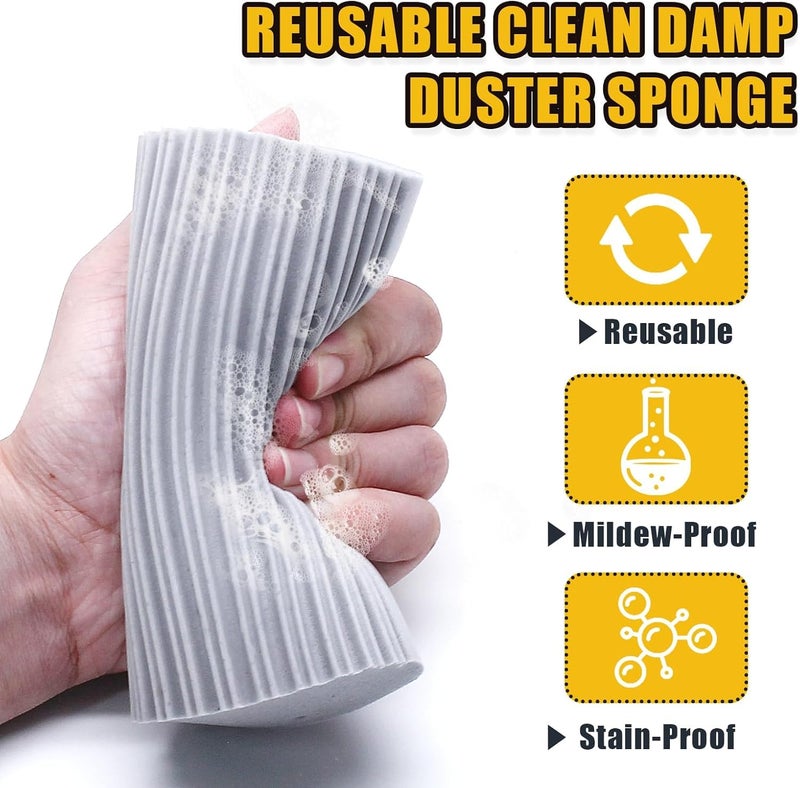 Expert Enterprise Expert Enterprise Multifunctional Cleaning SpongeReusable Dust Cleaning SpongeWater Absorbent PVA SpongeDamp Dusting Sponge for Cleaning Car Kitchen Window Mirror Skirting Boards etc - Image 4