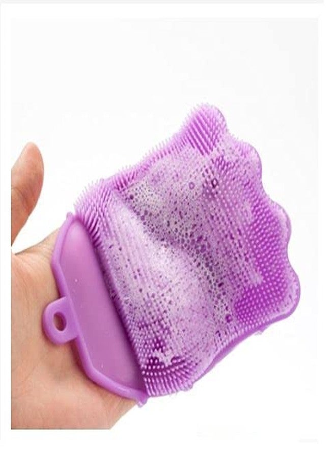 BEUMORO Shower Silicone Scrub Skin Cleaning Glove Scrub for baby Bath Body Scrubber Cleaning Sponges Dirt Remover Shower Brush - Image 5