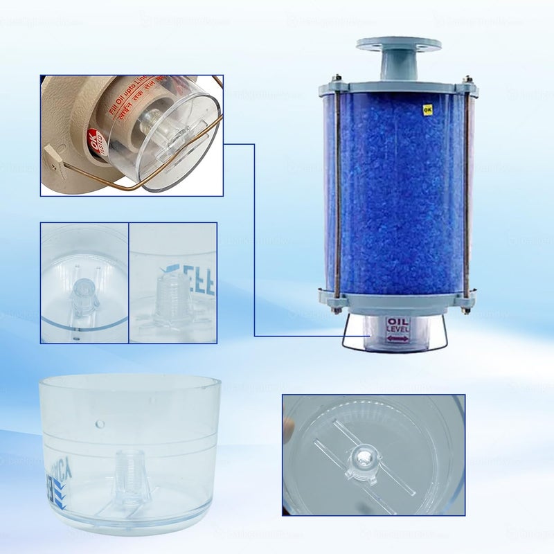 Efficacy TemperatureResistant Polycarbonate Breather Oil Cup Transformer Breather Oil Cup Perfect for 3kg to 5Kg Inner Dia 848mm Transparent Color 3Pc - Image 3