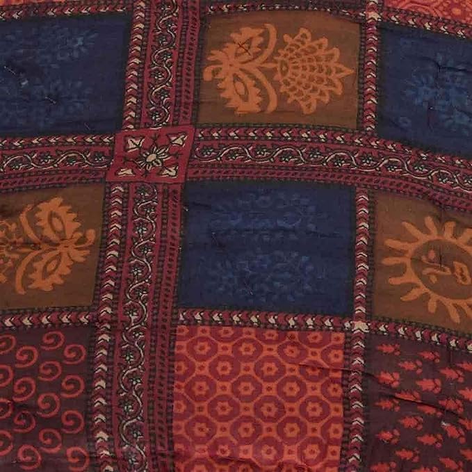 TEEJA Reversible Jaipuri razai for Winter Single Double Bed Pure Cotton Jaipuri razai Double Bed Jaipuri razai Double Bed for Winter Printed Rani Singel Bed  - Image 4