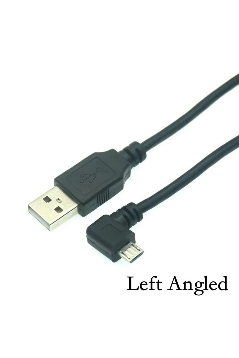 150cm Left Up Down Left Right Angled 90 Degree USB Micro USB Male To USB Male Data Charge Connector