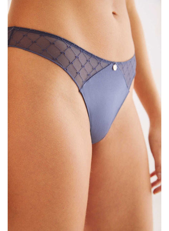 women'secret Logo microfiber tulle thong  - Image 2