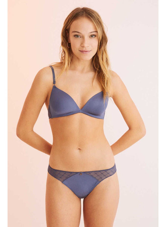 women'secret Logo microfiber tulle thong  - Image 4