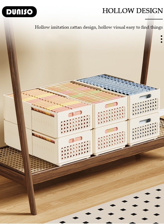 DUNISO 2 Pack Retractable Storage Box, Adjustable Expandable Storage Box,Stackable Plastic Drawer Storage Box,Multifunctional Organizer and Storage Bins , for Kitchen,Refrigerator,Cabinets,Wardrobes,Bathroom,Office - Image 5