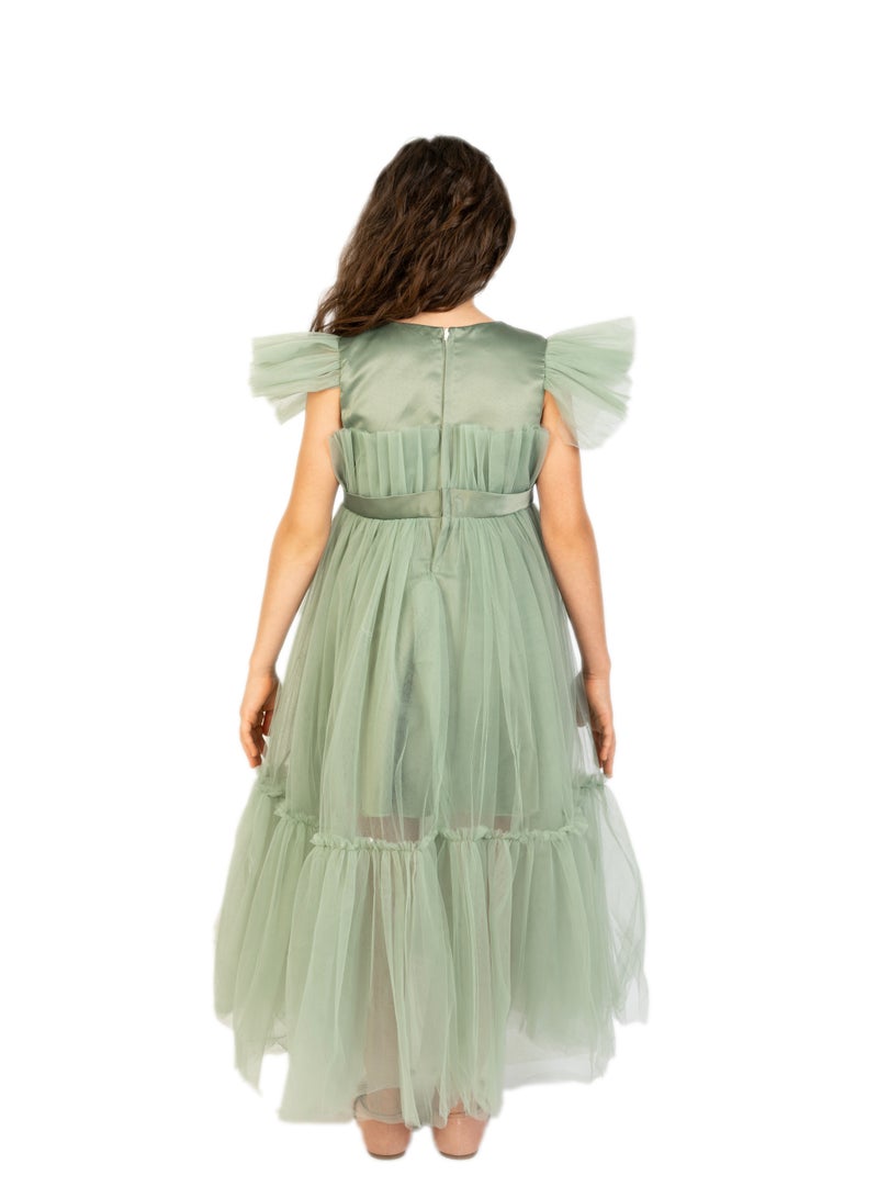 D'Daniela Tulle Overlay Dress - Image 2