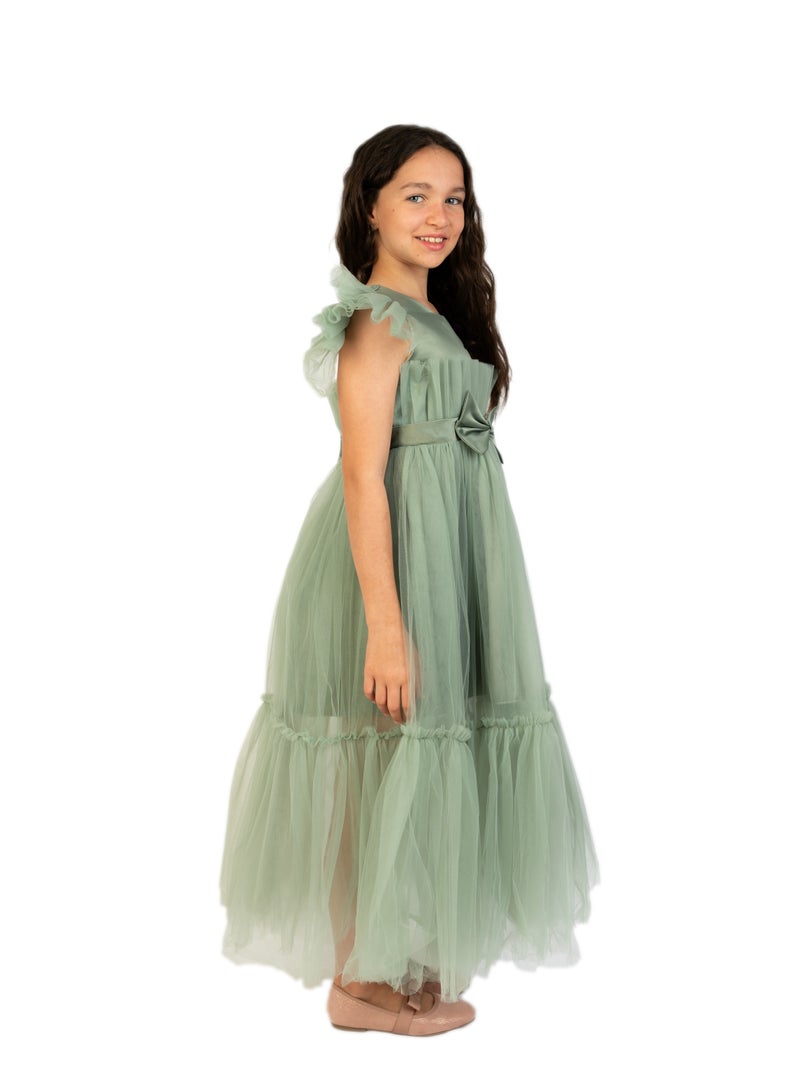 D'Daniela Tulle Overlay Dress - Image 4