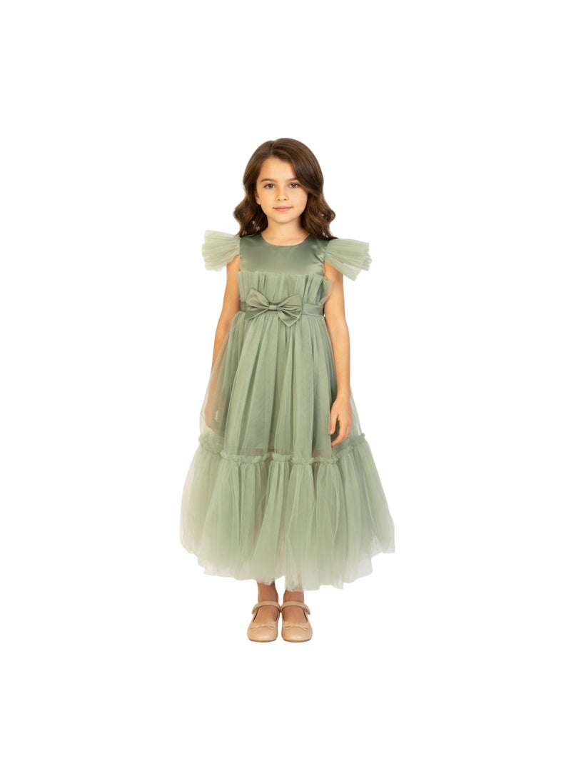 D'Daniela Tulle Overlay Dress - Image 1