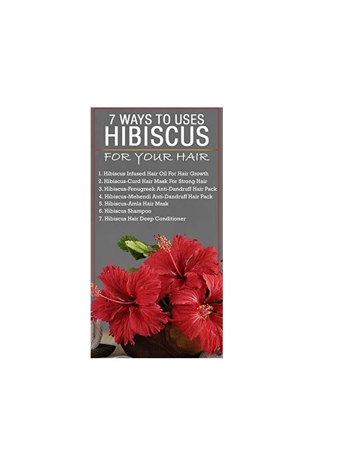 BRALCON Organic Raw Hibiscus -100g |Dry Hibiscus Flower |Rosa-Sinensis for Hair Care & FacePack |Gudhal Ka Phool for Hair growth, Skin Care|Pure raw form - Image 4