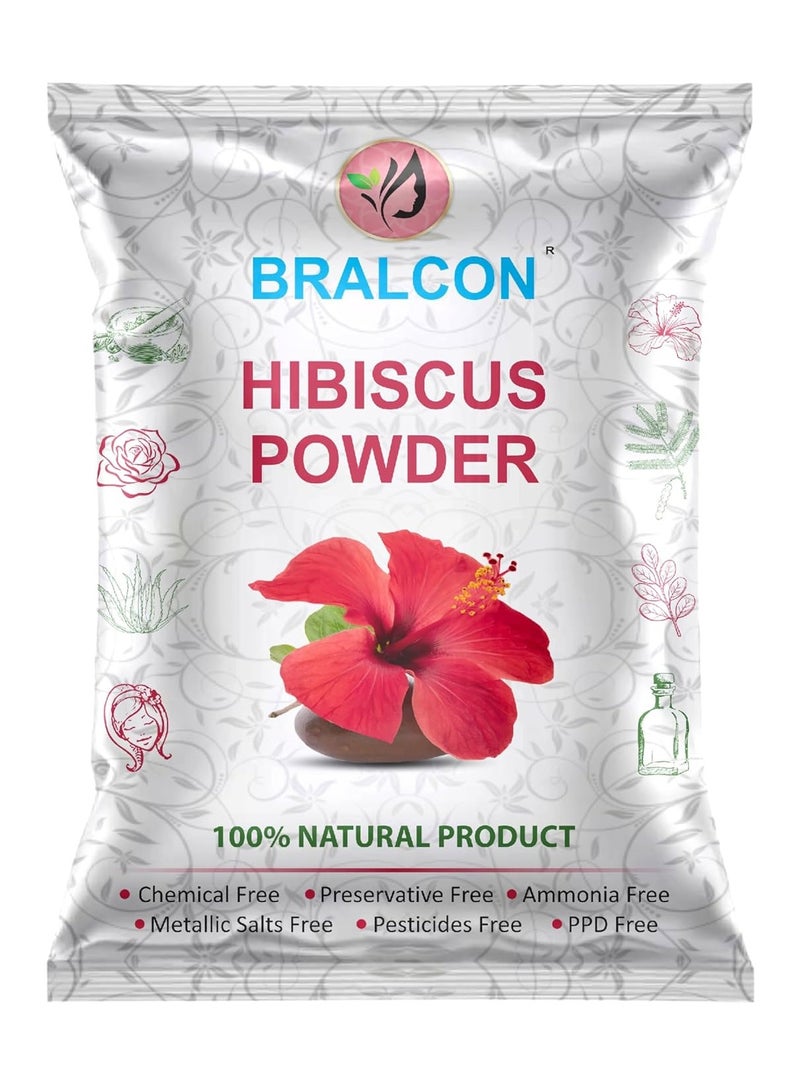 BRALCON Organic Raw Hibiscus -100g |Dry Hibiscus Flower |Rosa-Sinensis for Hair Care & FacePack |Gudhal Ka Phool for Hair growth, Skin Care|Pure raw form - Image 1