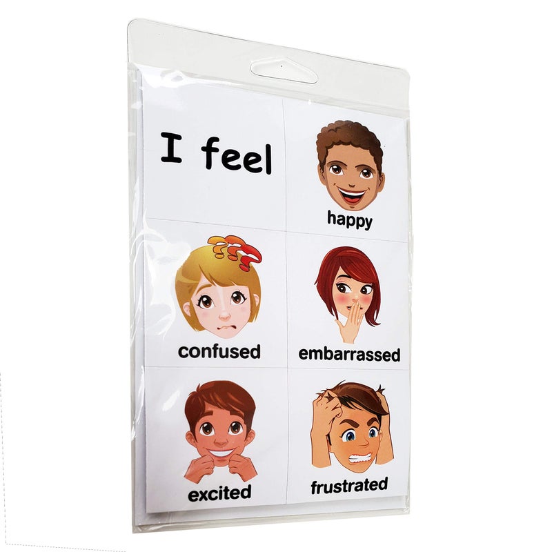 SchKIDules Feelings Accessory Pack: 17 Feelings Magnets and an I Feel Sentence Starter (English) - Image 1